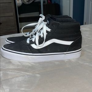 Black and white Vans